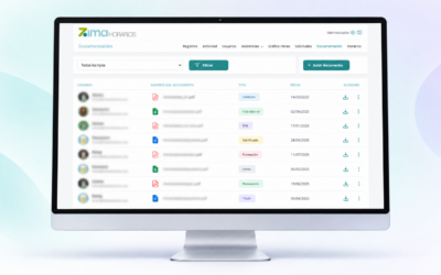 Zimahorarios estrena una nueva área de documentación para empleados